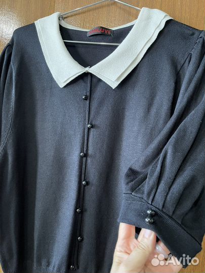 Блузка вязаная