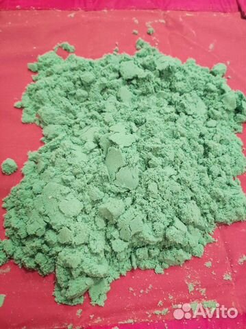 Кинетический песок с песочницей и формочками