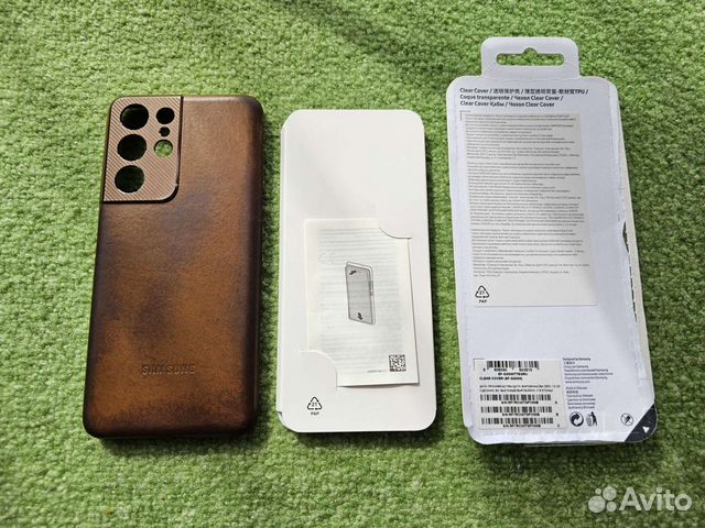 Чехол Leather Cover Brown Samsung Galaxy s21 ultra объявление продам