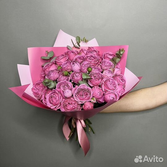 Пионовидные розы букет из пионовидных роз