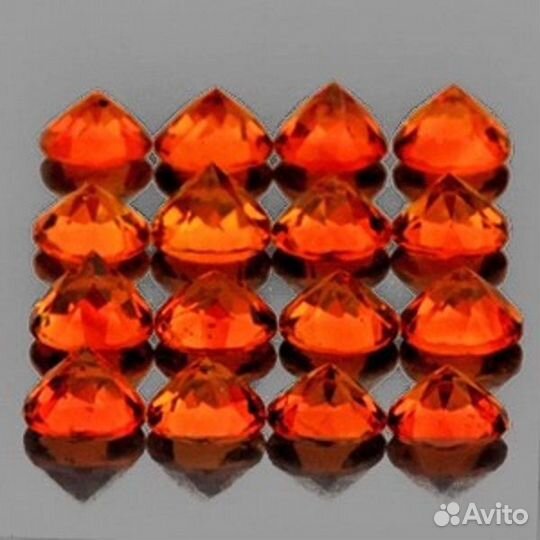 Цитрин натуральный 2,18Ct, 40шт, 2,5мм, VVS круг