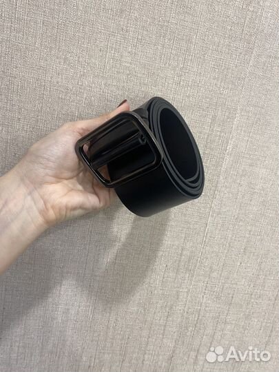 Брюки укороченные кожаные