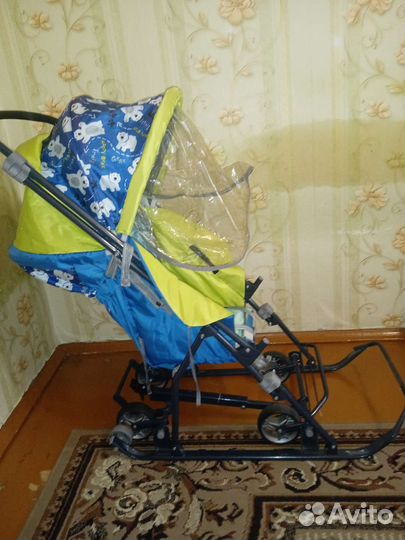 Детские санки коляска