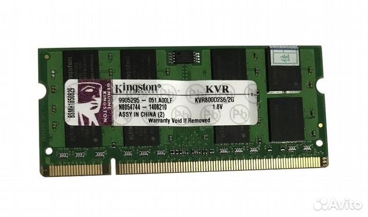 Оперативная память Kingston KVR800D2S6/2G 2GB