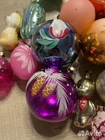 Советские елочные игрушки одним лотом
