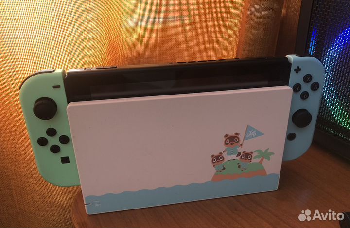 Nintendo Switch (Animal Crossing edition, rev 2)