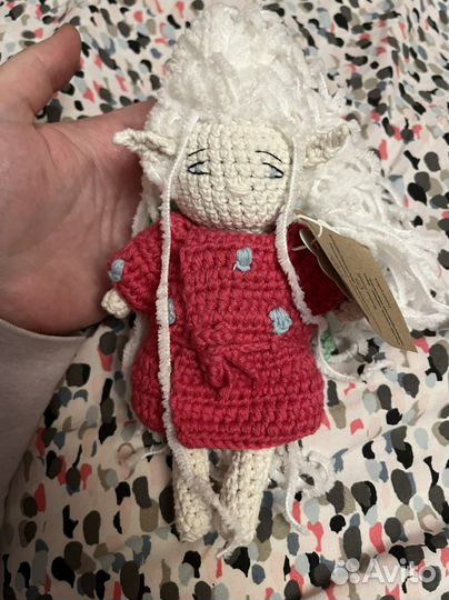 Вязаная Кукла фея, эльф