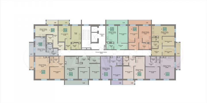 2-к. квартира, 53,6 м², 15/16 эт.