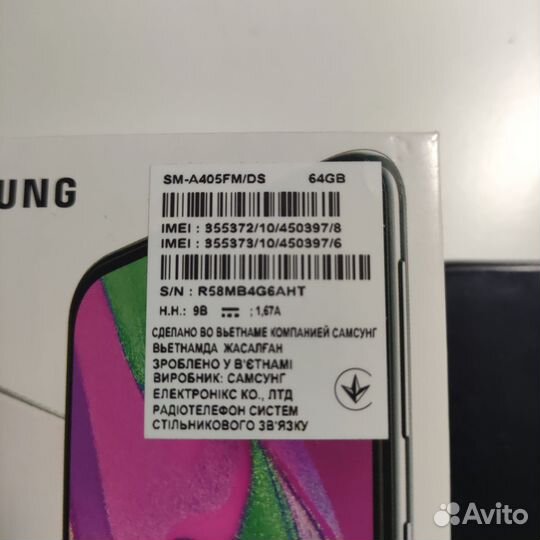 Samsung Galaxy A40, 4/64 ГБ