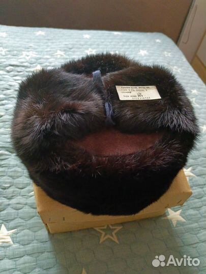 Мужская зимняя шапка ушанка из кролика