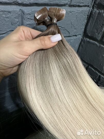 Волосы для наращивания блонд аиртач