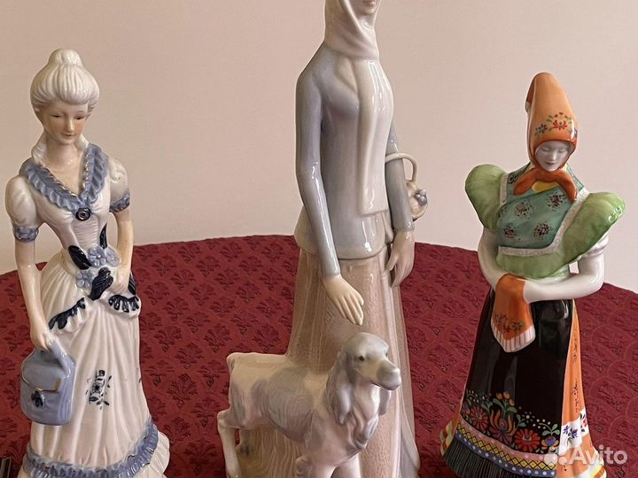 4х статуэтки Фигуры фарфор Каподимонте Венгрия Чех