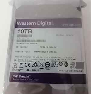 Жесткий диск 10 Тб HDD WD Purple 10tb Гарантия