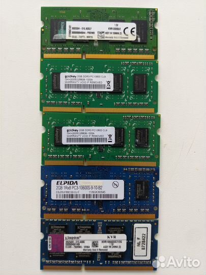 Оперативная память ddr3 для ноутбука 2 gb