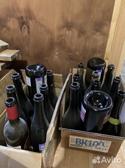Бутылки из темного стекла