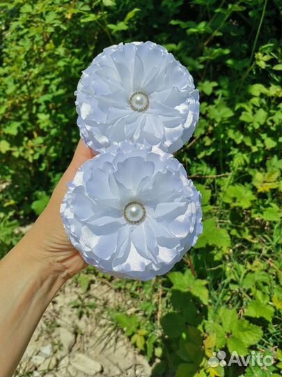 Белые бантики. Цена за 1шт