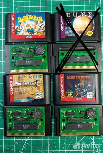 Картриджи Sega Genesis кастомные