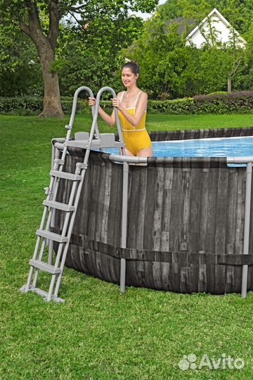 Каркасный бассейн Bestway 732*366*132 см овальный