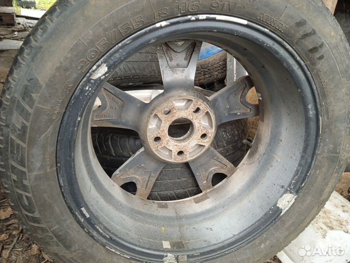 Литые диски r16 5x105 ступица 56.6