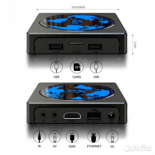 Тв-приставка X98 mini 16Gb/2Gb, Android