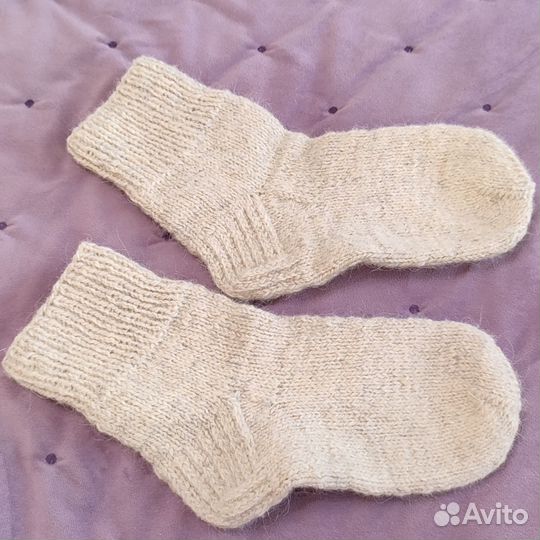 Носки шерстяные ручной работы