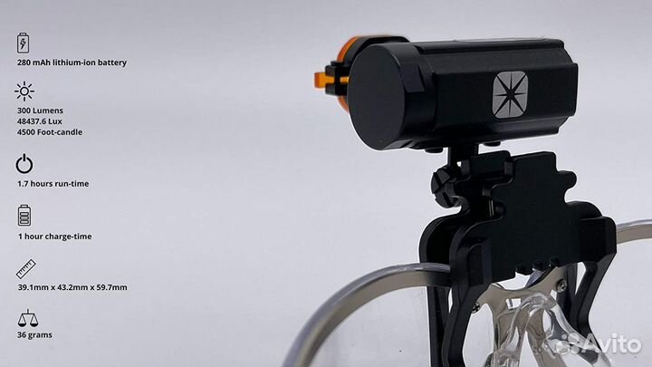 Novae беспроводной LED свет для очков, бинокуляров