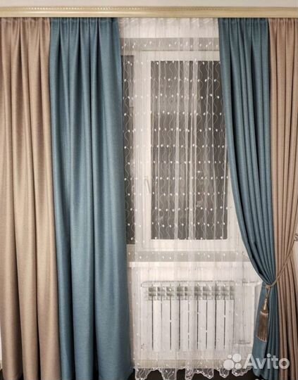 Шторы Канвас/Велюр/Мрамор/Рогожка/Лён/Блэк аут