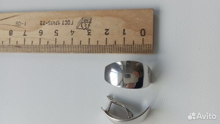 Сережки серебро 925