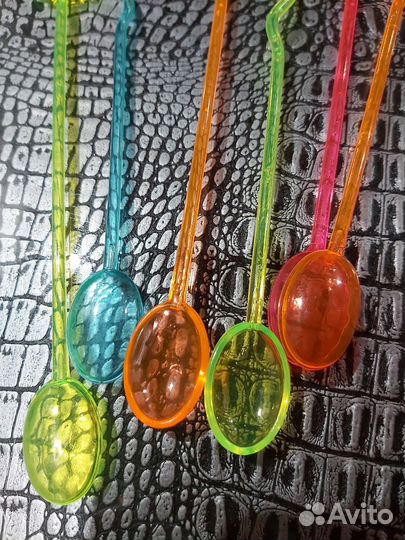 Набор ложек для молочных коктейлей детские