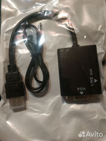 Переходник hdmi в vga с audio выходом