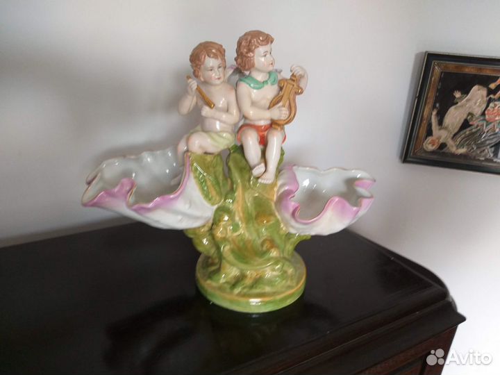 Ваза фарфоровая Дрезден конец 19 Начало 20 в