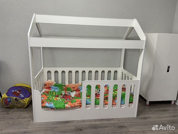 Кровать детская домик+матрас