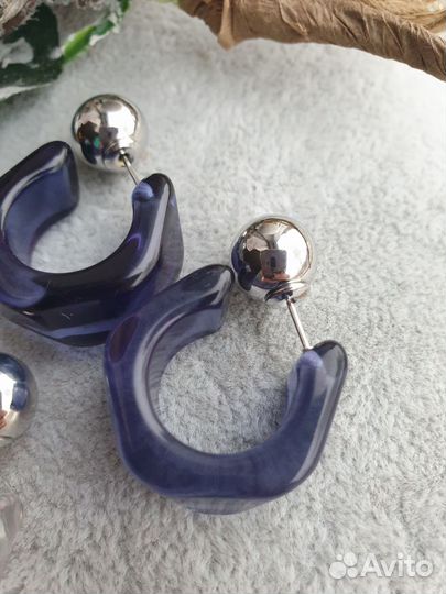 Серьги полукольца celine