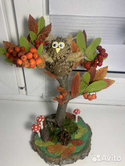 Осенняя поделка из природных материалов