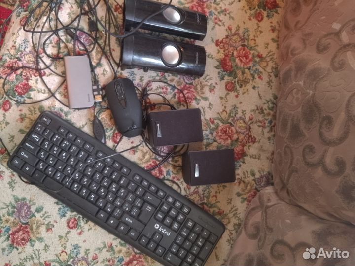 Компьютерная акустика мышь клавиатура тройник