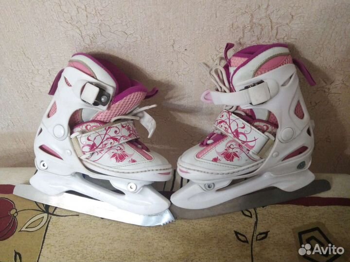 Коньки детские ледовые изменяемый размер