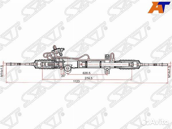 Рейка рулевая nissan teana