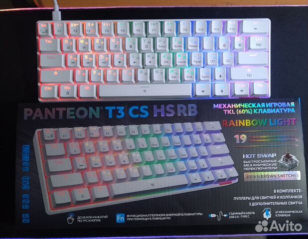 Новая механическая клавиатура panteon T3 CS HS RB купить в Самаре ...
