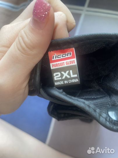 Мужские кожаные перчатки мотоциклетные