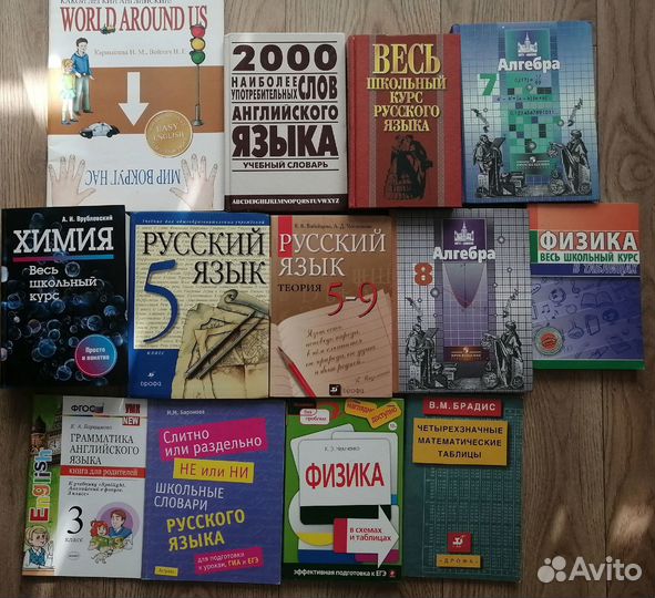 Школьные учебники/справочники/тесты/словари
