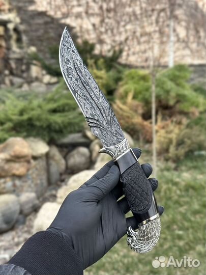 Нож из дамаска Орлан