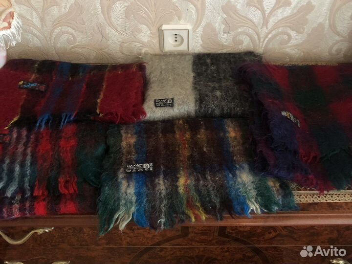 Мужской шарф мохеровый индия