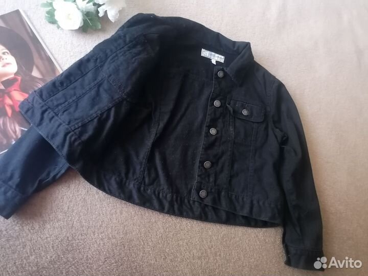 Джинсовая куртка для девочки 128 Wild lion