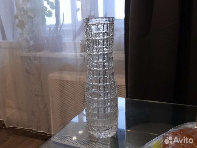 Ваза для цветов хрустальная СССР