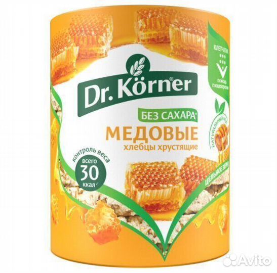 Хлебцы Dr. Korner Злаковый Коктейль Медовые 100 г