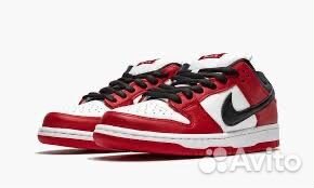 Nike Dunk Low SB Red-Black с мехом (42р)