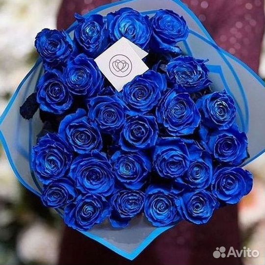 Синие розы Доставка цветов