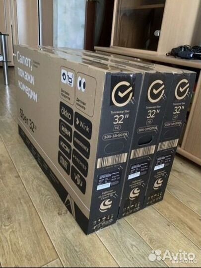 Телевизор Sber SDX-32H2122B, 32