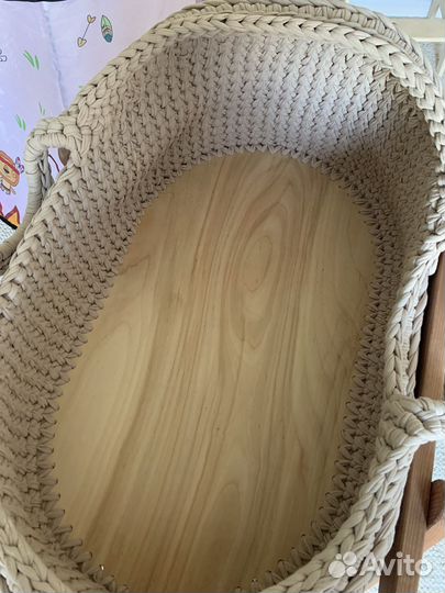 Люлька колыбель вязаная плюс кокон