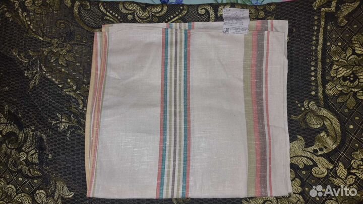 Рушник, ткань для полотенец льняная жаккард СССР